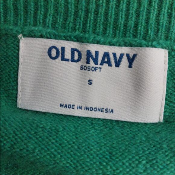 NWOT! OLD NAVY! TEAL GREEN ULTRA SIFT DEEP V-NECK CLASSIC PULLOVER SWEATER! SZ S - Picture 6 of 8